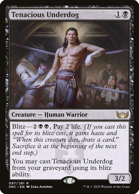 Streets of New Capenna - 97 - Tenacious Underdog - Rare - B - Foil