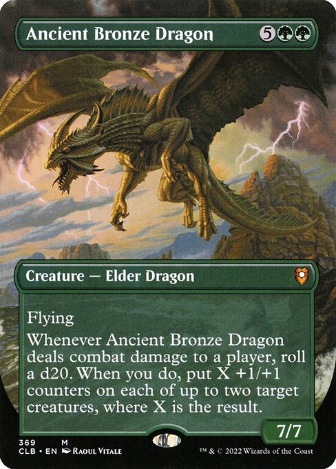 Commander Legends: Battle for Baldur's Gate - 369 - Ancient Bronze Dragon - Mythic - G - Foil