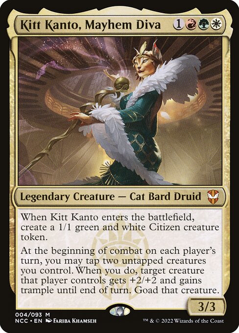 New Capenna Commander - 4 - Kitt Kanto, Mayhem Diva - Mythic - Multi - Non-foil