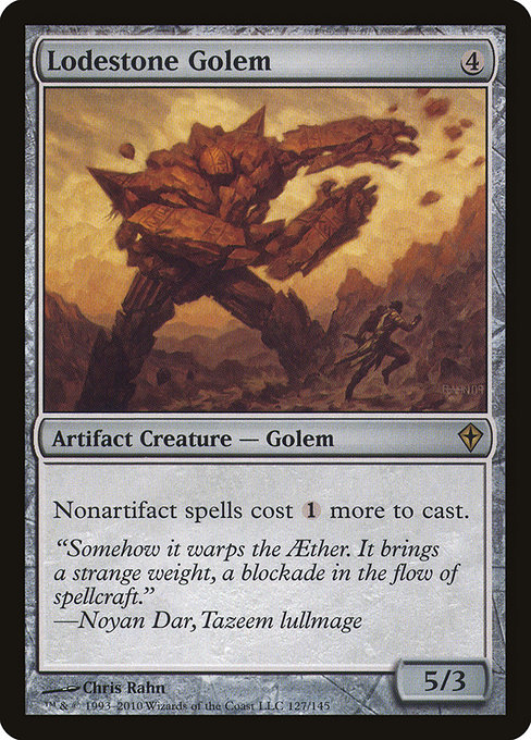 Worldwake - 127 - Lodestone Golem - Rare - C - Non-foil