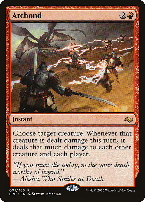 Fate Reforged - 91 - Arcbond - Rare - R - Non-foil