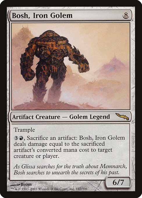 Mirrodin - 147 - Bosh, Iron Golem - Rare - C - Non-foil