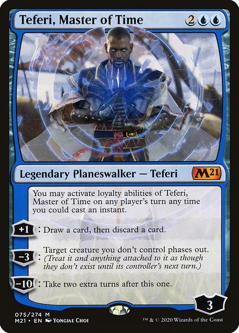 Core Set 2021 - 75 - Teferi, Master of Time - Mythic - U - Foil