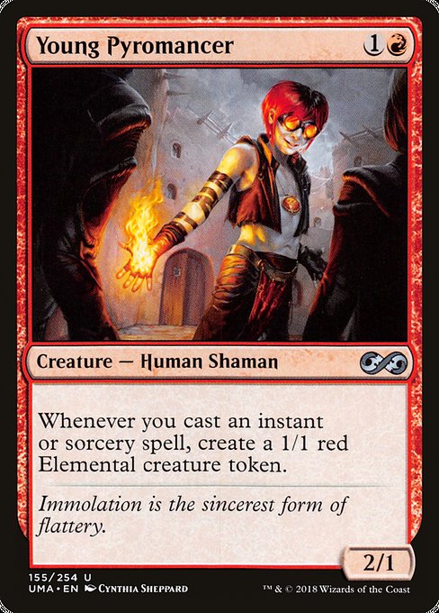 Ultimate Masters - 155 - Young Pyromancer - Uncommon - R - Foil