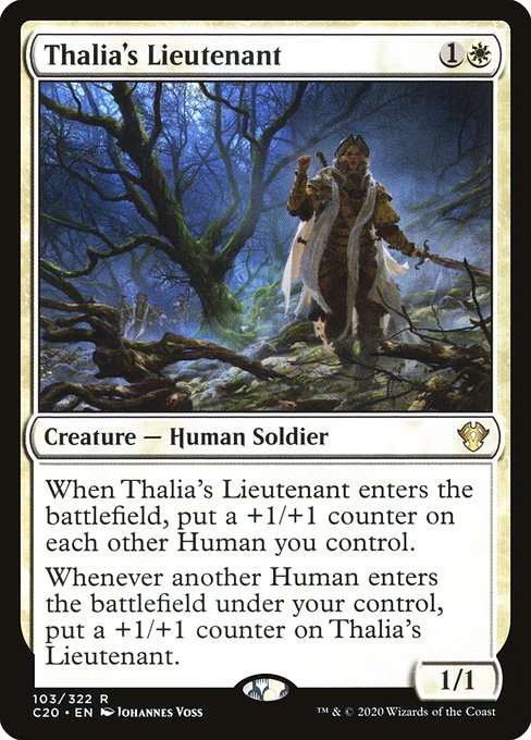 Commander 2020 - 103 - Thalia's Lieutenant - Rare - W - Non-foil