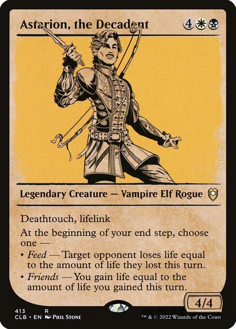 Commander Legends: Battle for Baldur's Gate - 413 - Astarion, the Decadent - Rare - WB - Non-foil