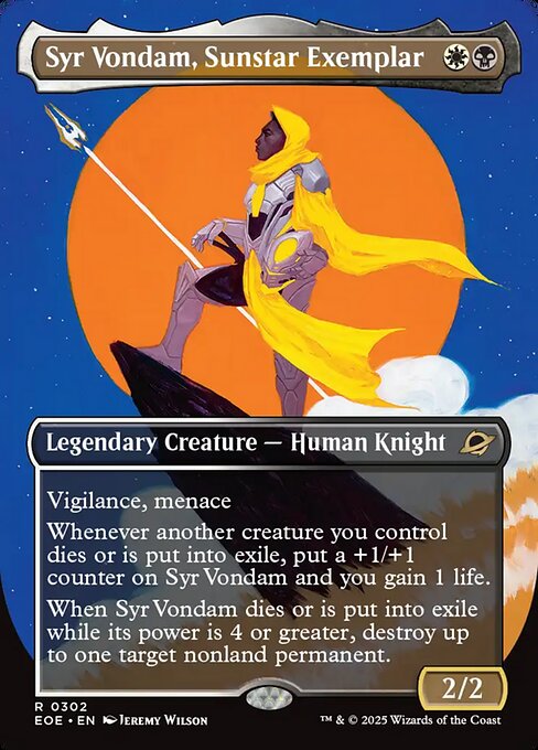 Edge of Eternities - 302 - Syr Vondam, Sunstar Exemplar - Rare - WB - Non-foil
