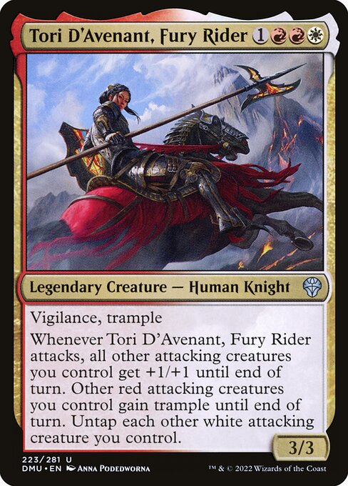 Dominaria United - 223 - Tori D'Avenant, Fury Rider - Uncommon - WR - Non-foil