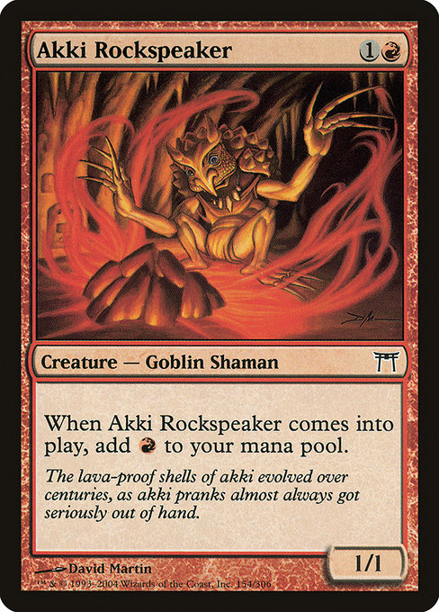 Champions of Kamigawa - 154 - Akki Rockspeaker - Common - R - Non-foil