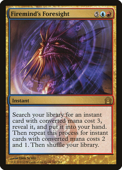 Return to Ravnica - 162 - Firemind's Foresight - Rare - UR - Non-foil