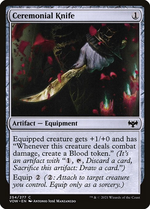 Innistrad: Crimson Vow - 254 - Ceremonial Knife - Common - C - Non-foil