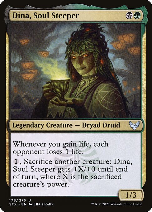 Strixhaven: School of Mages - 178 - Dina, Soul Steeper - Uncommon - BG - Non-foil