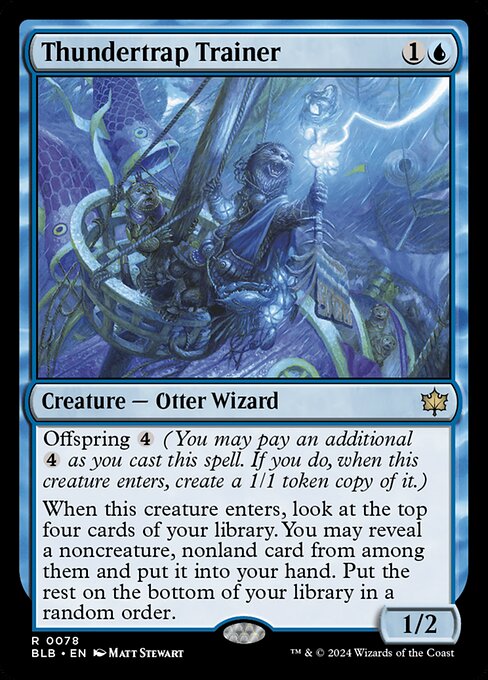 Bloomburrow - 78 - Thundertrap Trainer - Rare - U - Foil