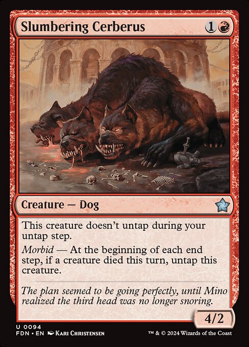 Foundations - 94 - Slumbering Cerberus - Uncommon - R - Foil