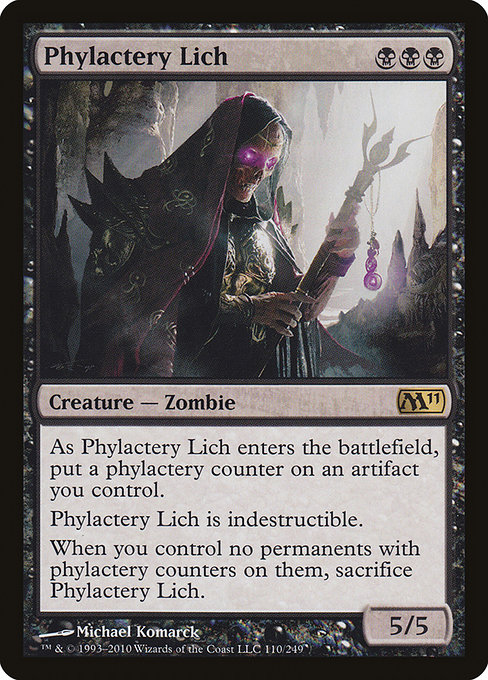 Magic 2011 - 110 - Phylactery Lich - Rare - B - Non-foil