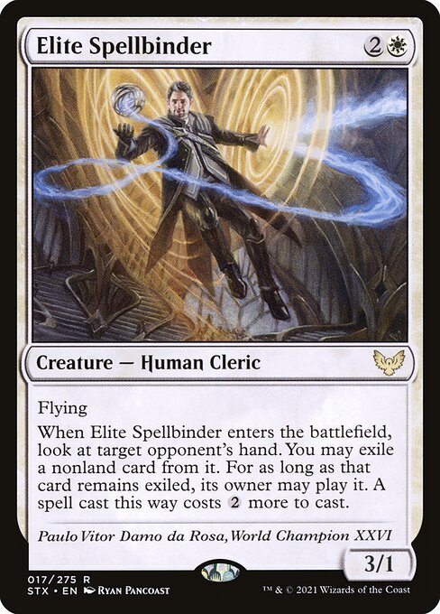 Strixhaven: School of Mages - 17 - Elite Spellbinder - Rare - W - Non-foil