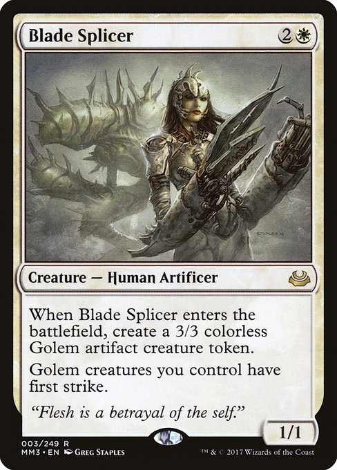 Modern Masters 2017 - 3 - Blade Splicer - Rare - W - Non-foil