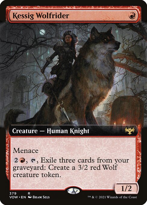 Innistrad: Crimson Vow - 379 - Kessig Wolfrider - Rare - R - Foil