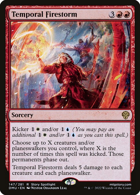 Dominaria United - 147 - Temporal Firestorm - Rare - R - Foil