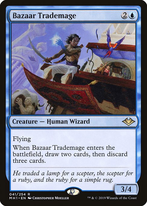 Modern Horizons - 41 - Bazaar Trademage - Rare - U - Foil
