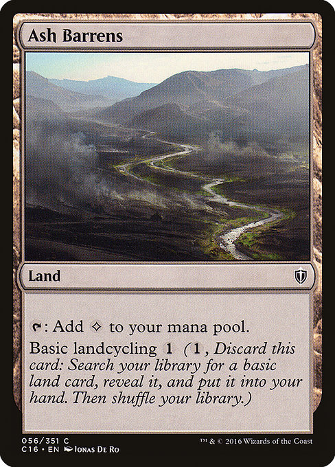 Commander 2016 - 56 - Ash Barrens - Common - C - Non-foil