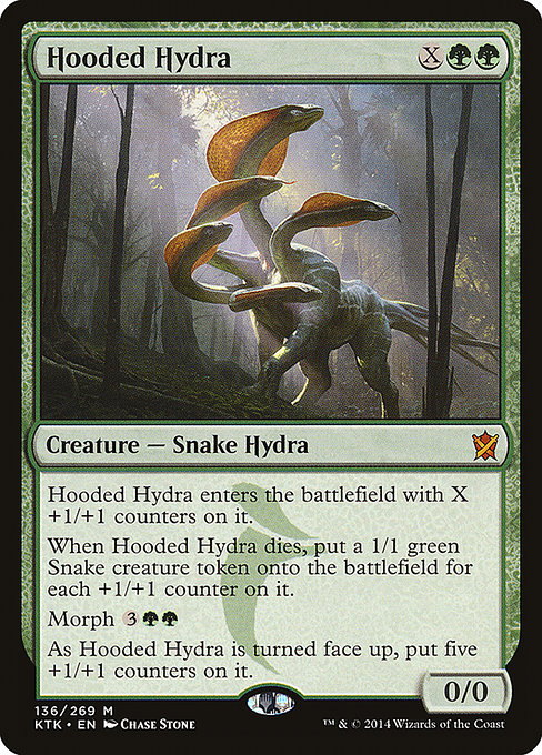 Khans of Tarkir - 136 - Hooded Hydra - Mythic - G - Non-foil