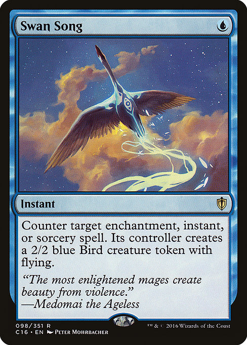 Commander 2016 - 98 - Swan Song - Rare - U - Non-foil