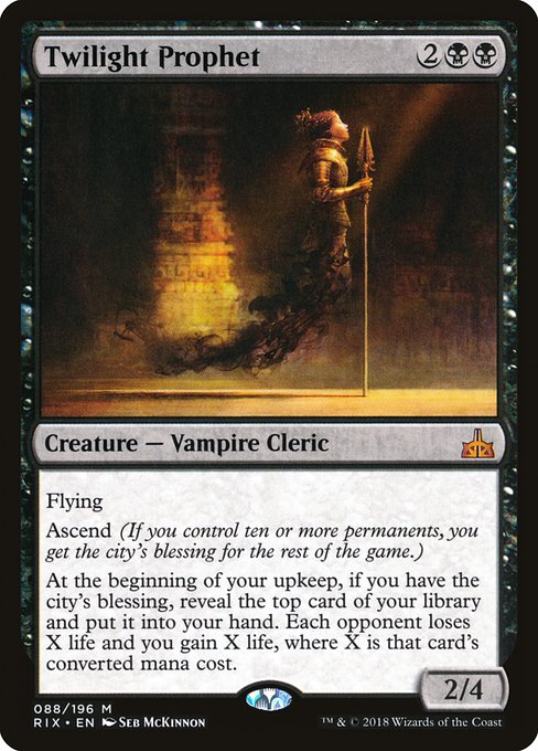 Rivals of Ixalan - 88 - Twilight Prophet - Mythic - B - Non-foil
