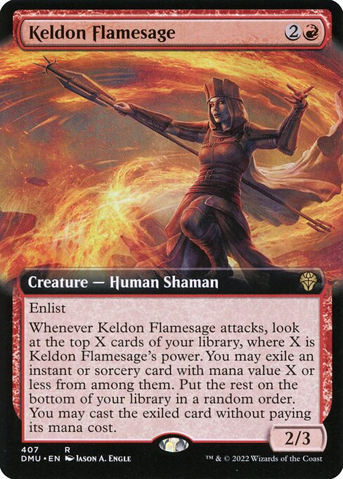 Dominaria United - 407 - Keldon Flamesage - Rare - R - Foil