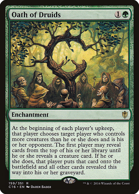 Commander 2016 - 159 - Oath of Druids - Rare - G - Non-foil