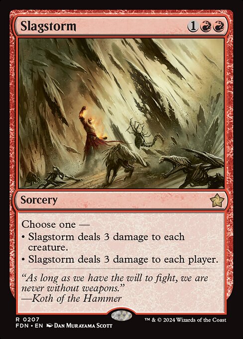 Foundations - 207 - Slagstorm - Rare - R - Non-foil