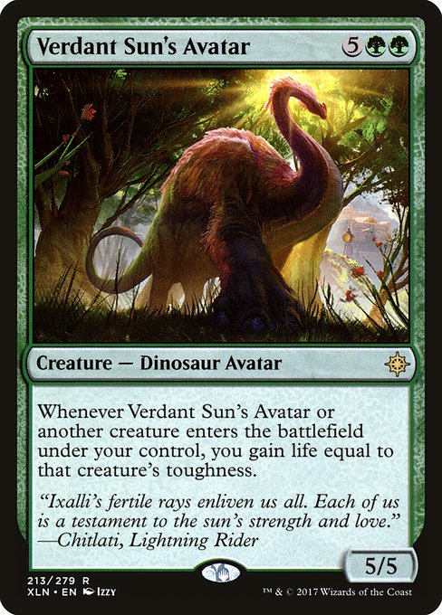 Ixalan - 213 - Verdant Sun's Avatar - Rare - G - Foil