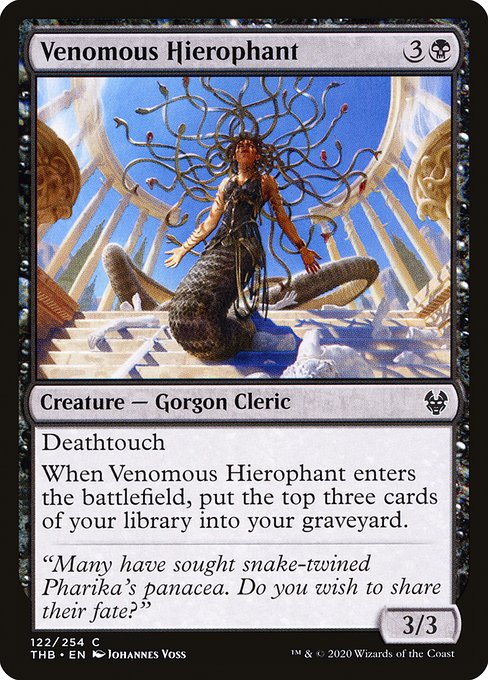 Theros Beyond Death - 122 - Venomous Hierophant - Common - B - Non-foil