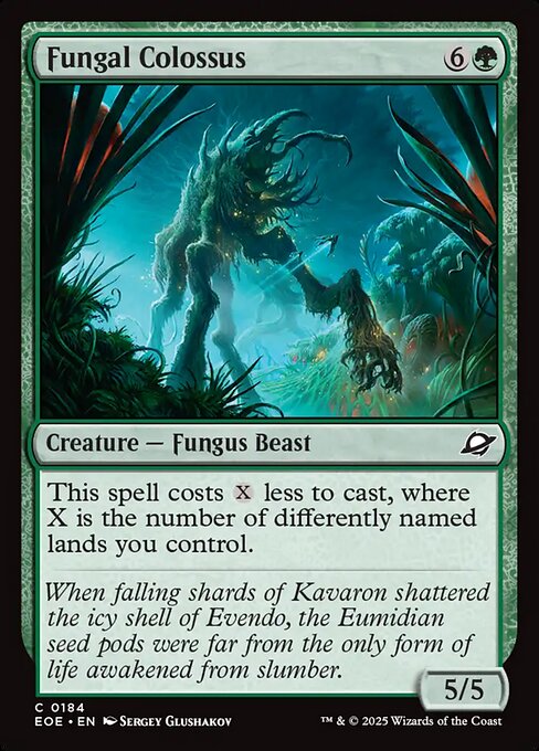 Edge of Eternities - 184 - Fungal Colossus - Common - G - Non-foil