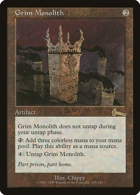 Urza's Legacy - 126 - Grim Monolith - Rare - C - Non-foil (Lightly Played)