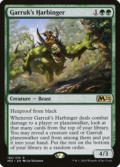 Core Set 2021 - 185 - Garruk's Harbinger - Rare - G - Non-foil