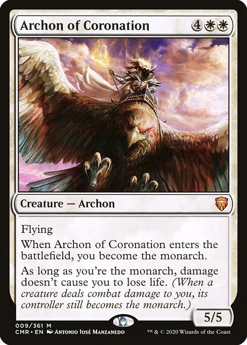 Commander Legends - 9 - Archon of Coronation - Mythic - W - Non-foil