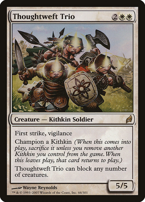 Lorwyn - 44 - Thoughtweft Trio - Rare - W - Non-foil