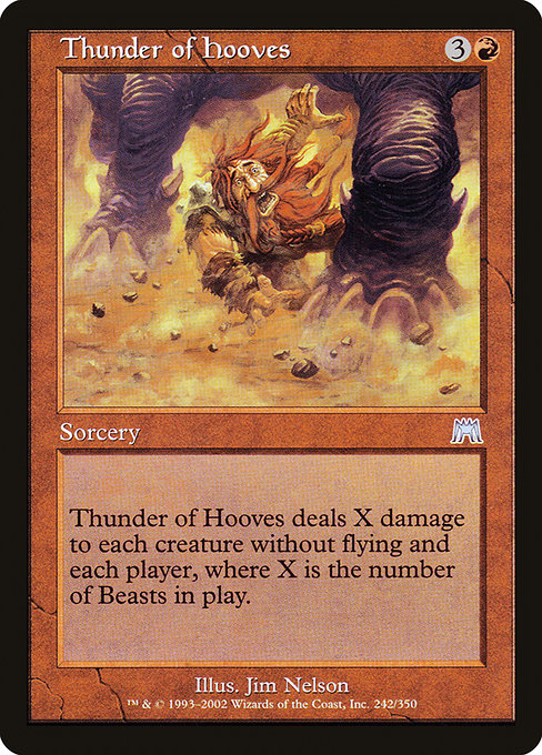 Onslaught - 242 - Thunder of Hooves - Uncommon - R - Non-foil