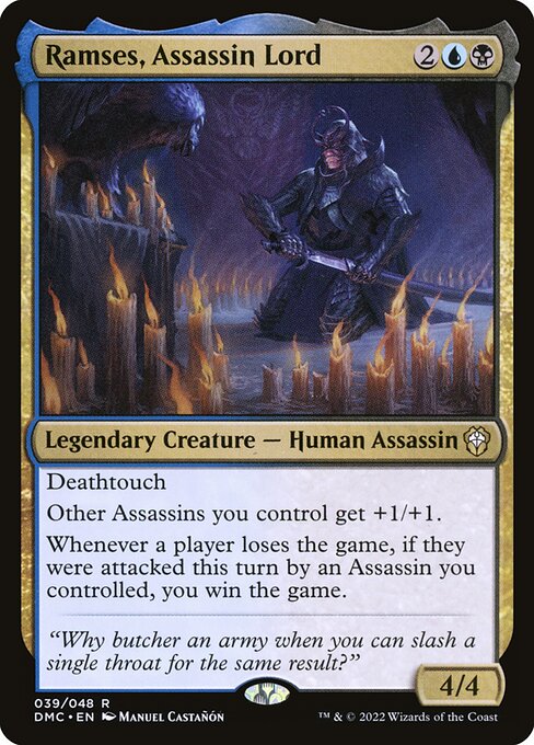 Dominaria United Commander - 39 - Ramses, Assassin Lord - Rare - UB - Non-foil