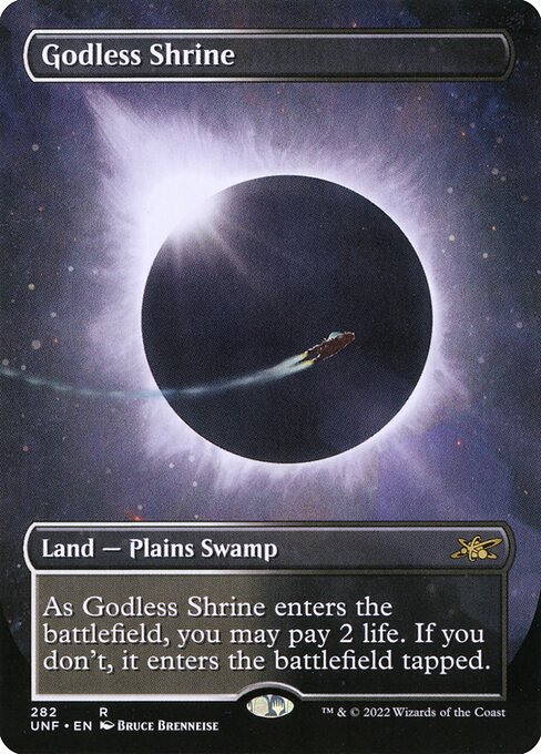 Unfinity - 282 - Godless Shrine - Rare - C - Foil