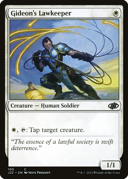Jumpstart 2022 - 190 - Gideon's Lawkeeper - Common - W - Non-foil
