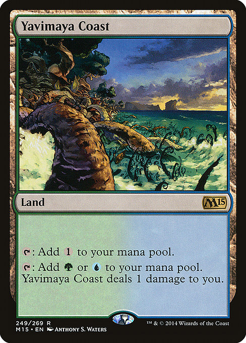 Magic 2015 - 249 - Yavimaya Coast - Rare - C - Non-foil