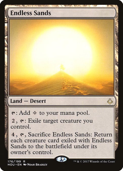 Hour of Devastation - 176 - Endless Sands - Rare - C - Foil