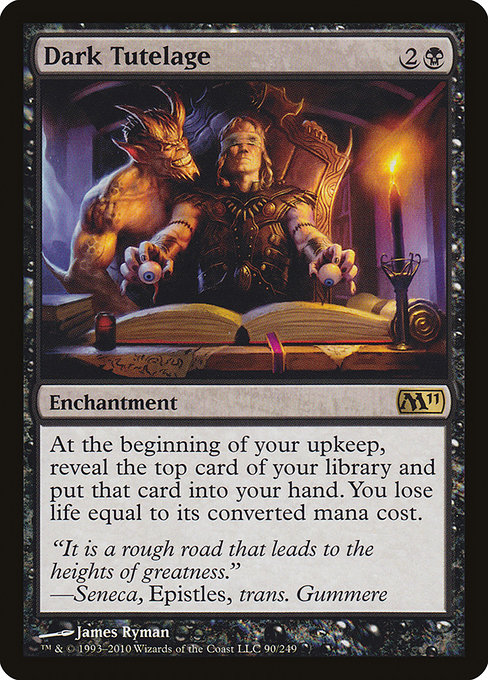 Magic 2011 - 90 - Dark Tutelage - Rare - B - Non-foil
