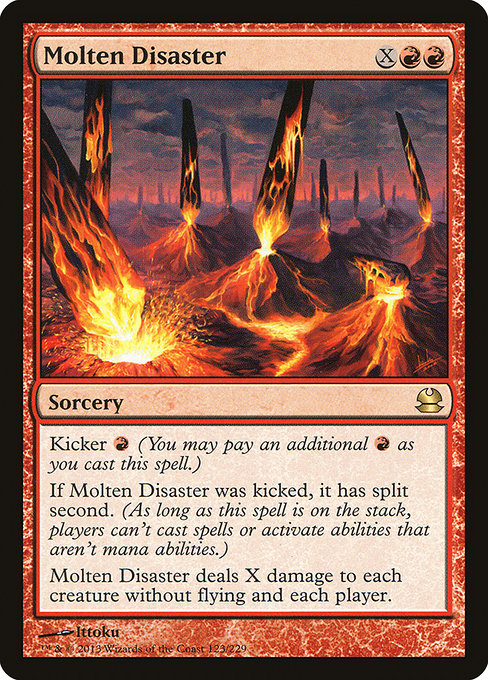 Modern Masters - 123 - Molten Disaster - Rare - R - Non-foil