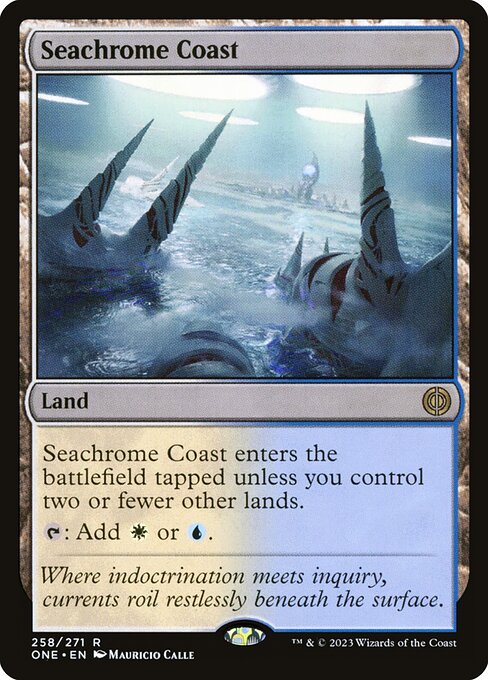 Phyrexia: All Will Be One - 258 - Seachrome Coast - Rare - C - Foil