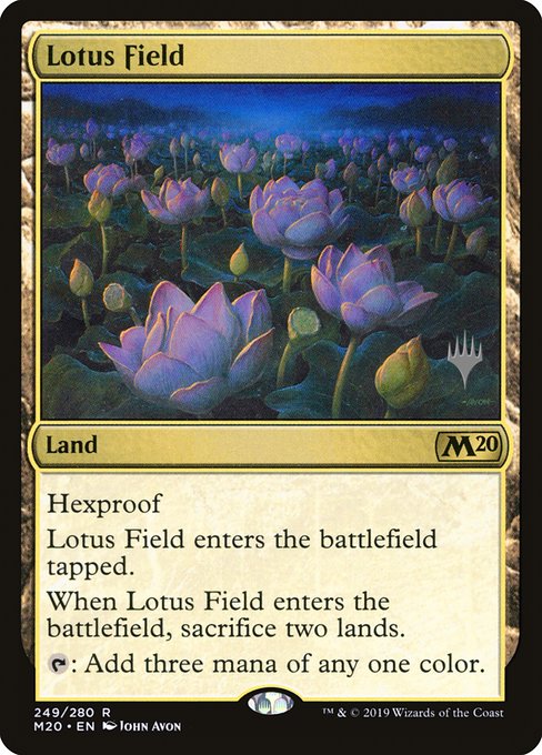 Core Set 2020 Promos - 249p - Lotus Field - Rare - C - Non-foil - Promo
