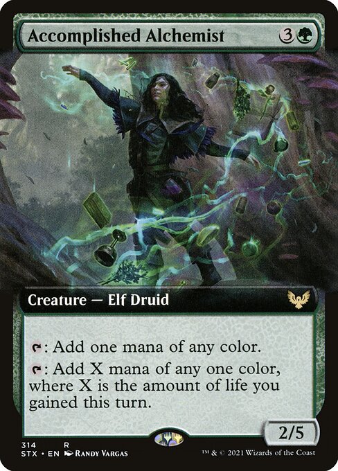 Strixhaven: School of Mages - 314 - Accomplished Alchemist - Rare - G - Foil