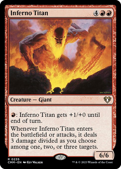 Commander Masters - 235 - Inferno Titan - Rare - R - Non-foil